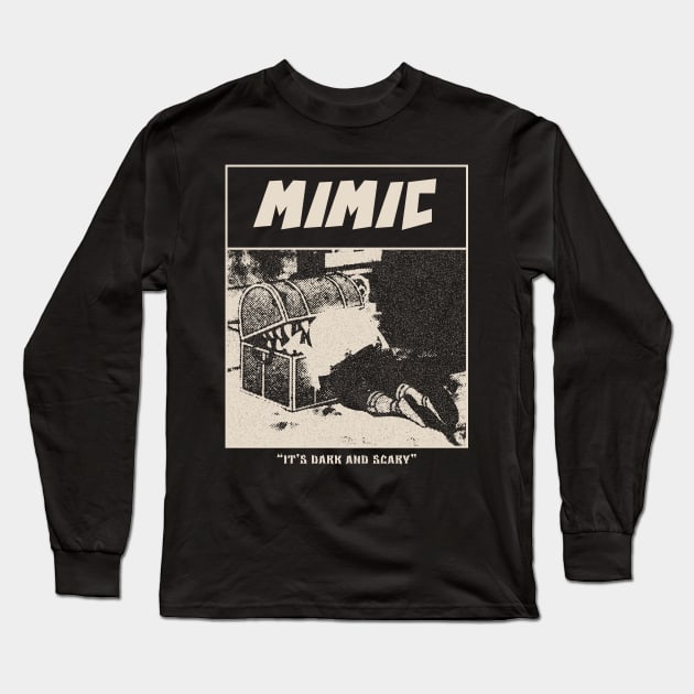 Mimic Frieren Gloomy Halftone Fanart Design Long Sleeve T-Shirt by Gloomeeey